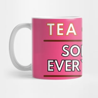 Two cups of tea solves everything Mug